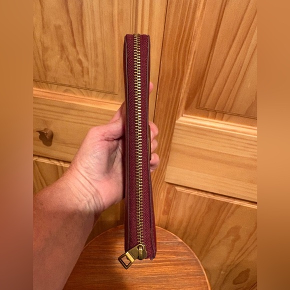 Fossil Emerson Zip wallet maroon - Picture 4 of 11